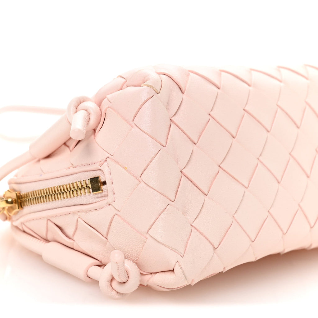 Nappa Intrecciato Concert Pouch Seashell