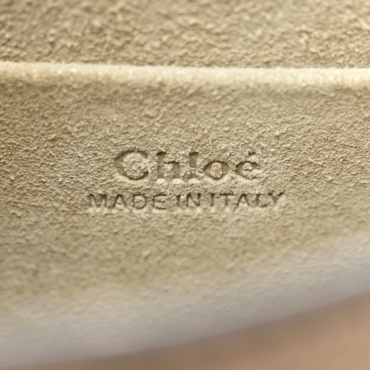 Calfskin Suede Small Nile Bracelet Bag Biscotti Beige
