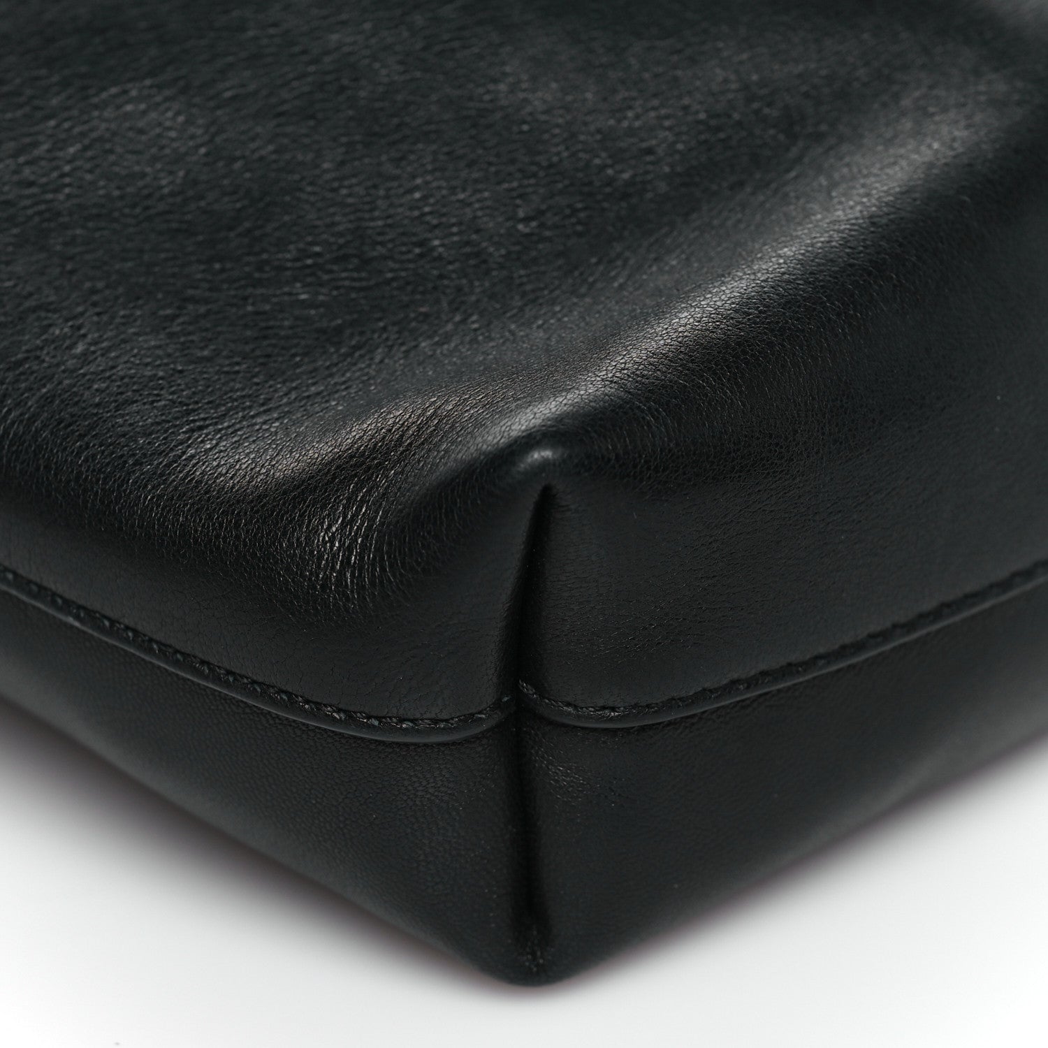 Lambskin Pochon Shoulder Bag Black