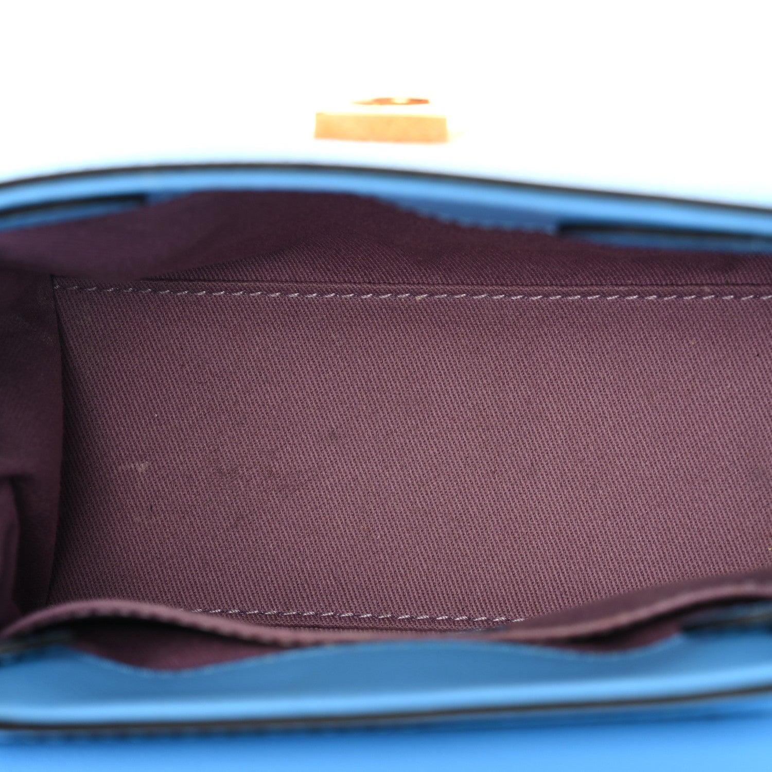 Grained Calfskin Canvas Small La Medusa Chain Top Handle Handbag Rope Blue