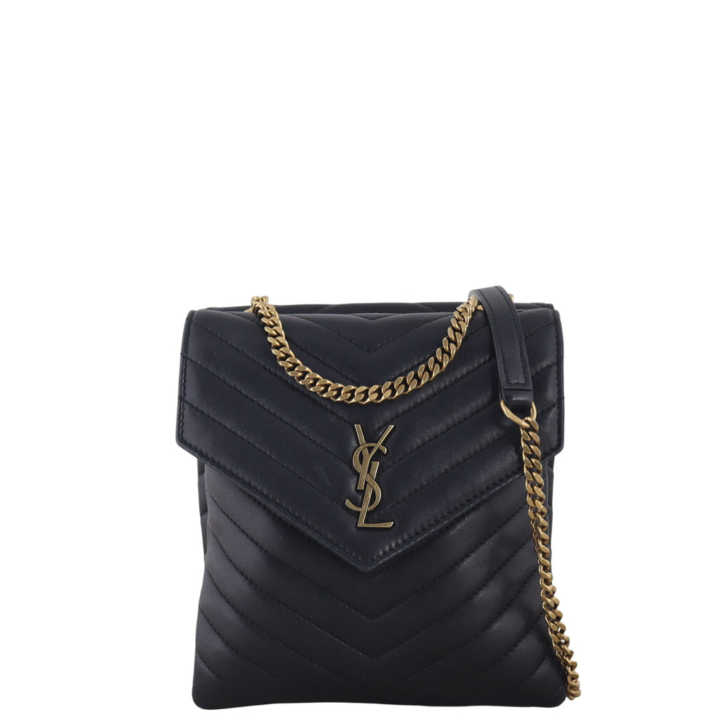 Saint Laurent Matelasse Double Flap Vertical Bag