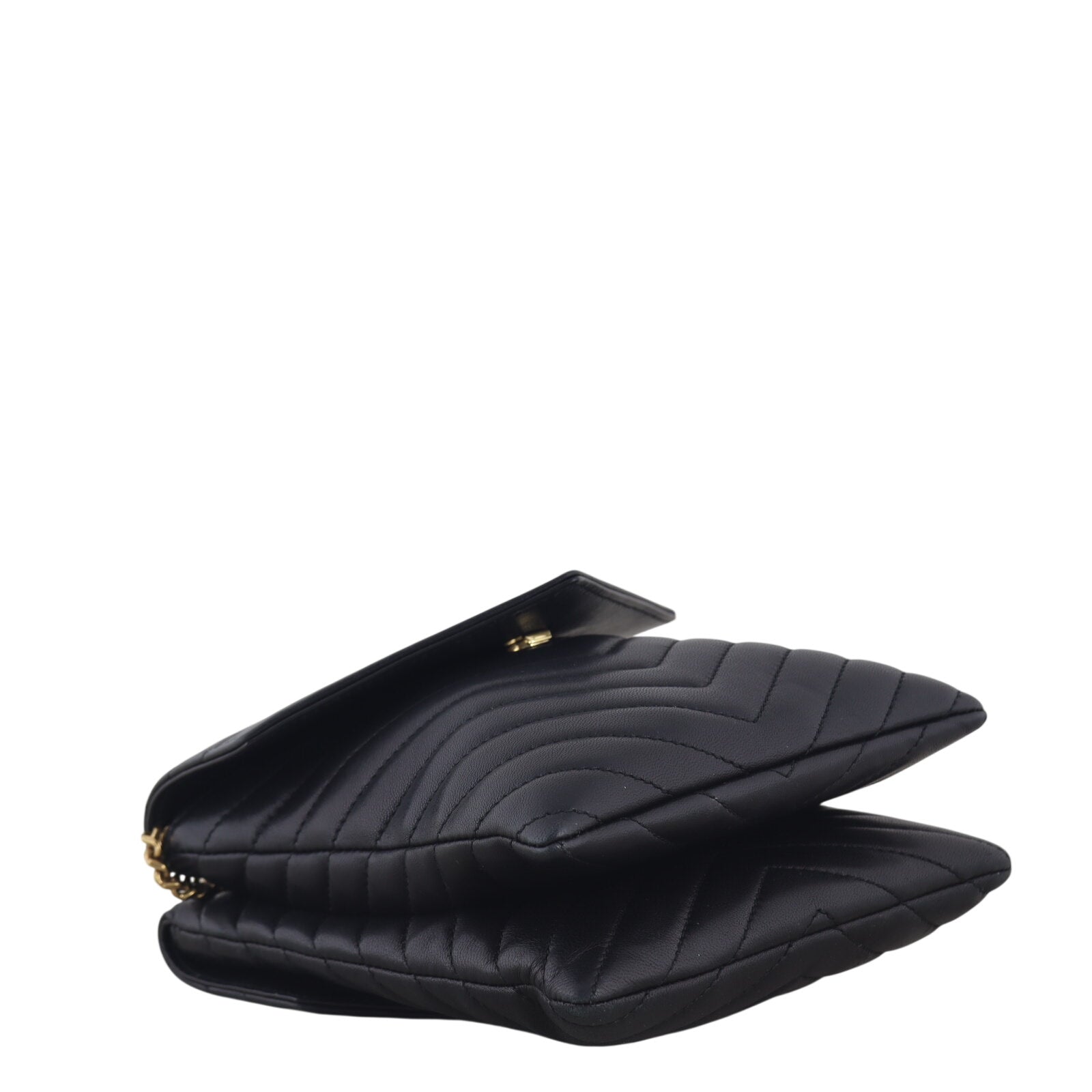 Saint Laurent Matelasse Double Flap Vertical Bag