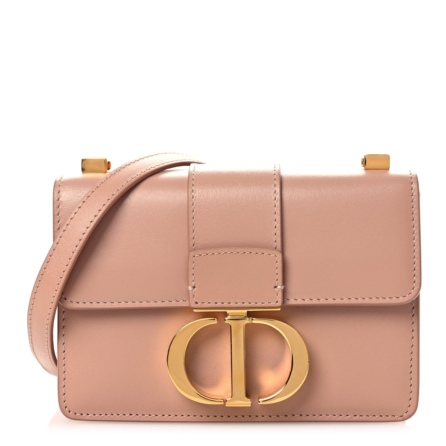 Box Calfskin Micro 30 Montaigne Flap Bag Rose Des Vents