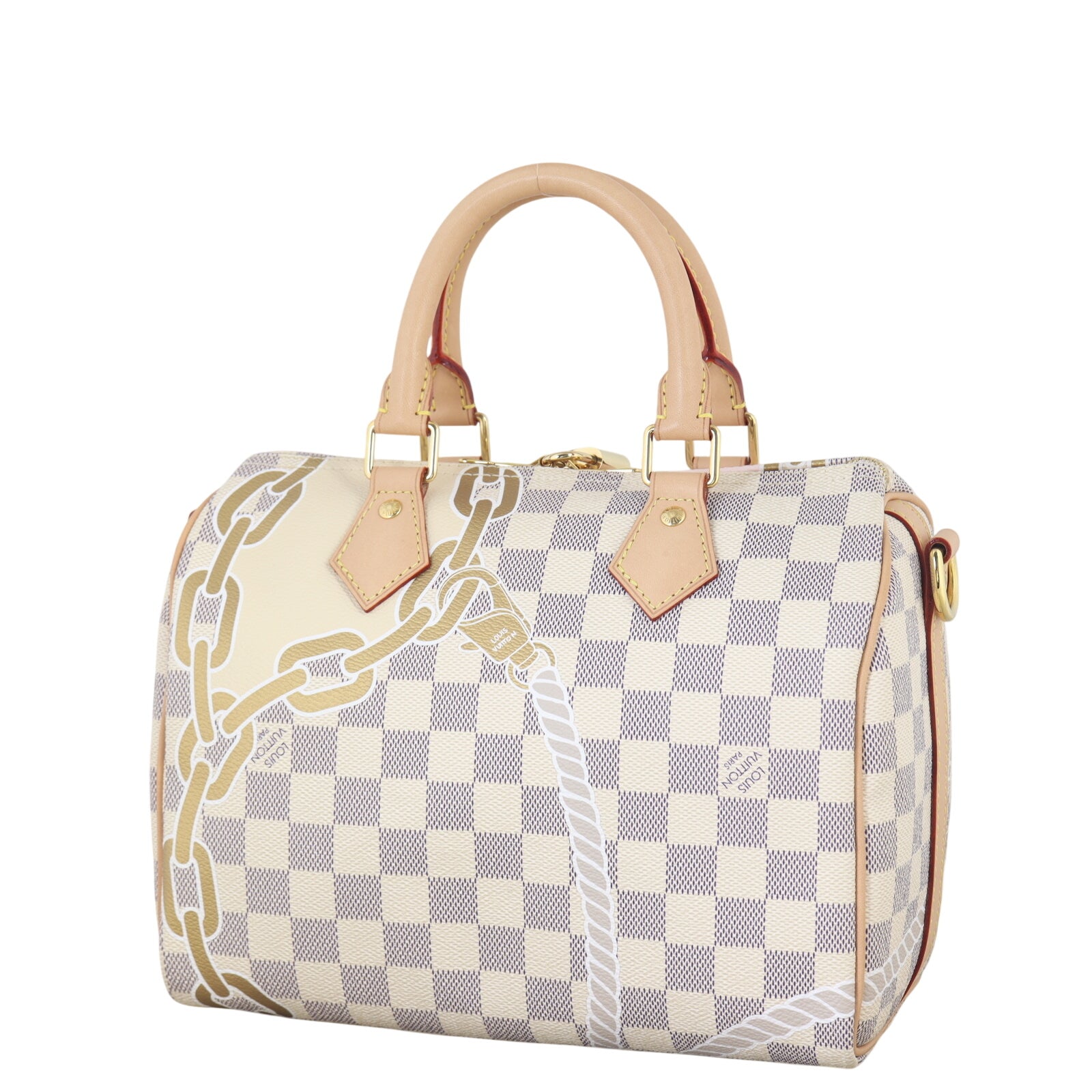 Louis Vuitton Speedy 25 Bandouliere Damier Azur Nautical Ropes