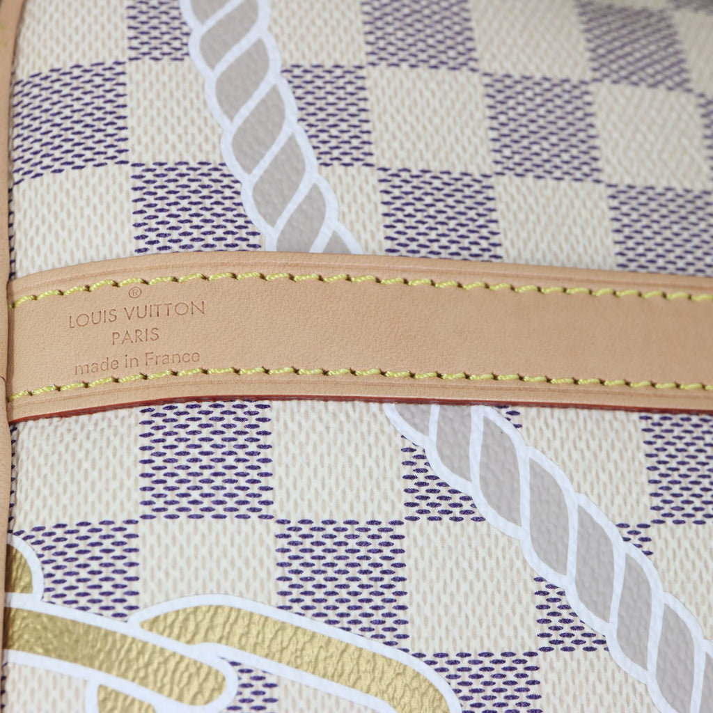 Louis Vuitton Speedy 25 Bandouliere Damier Azur Nautical Ropes