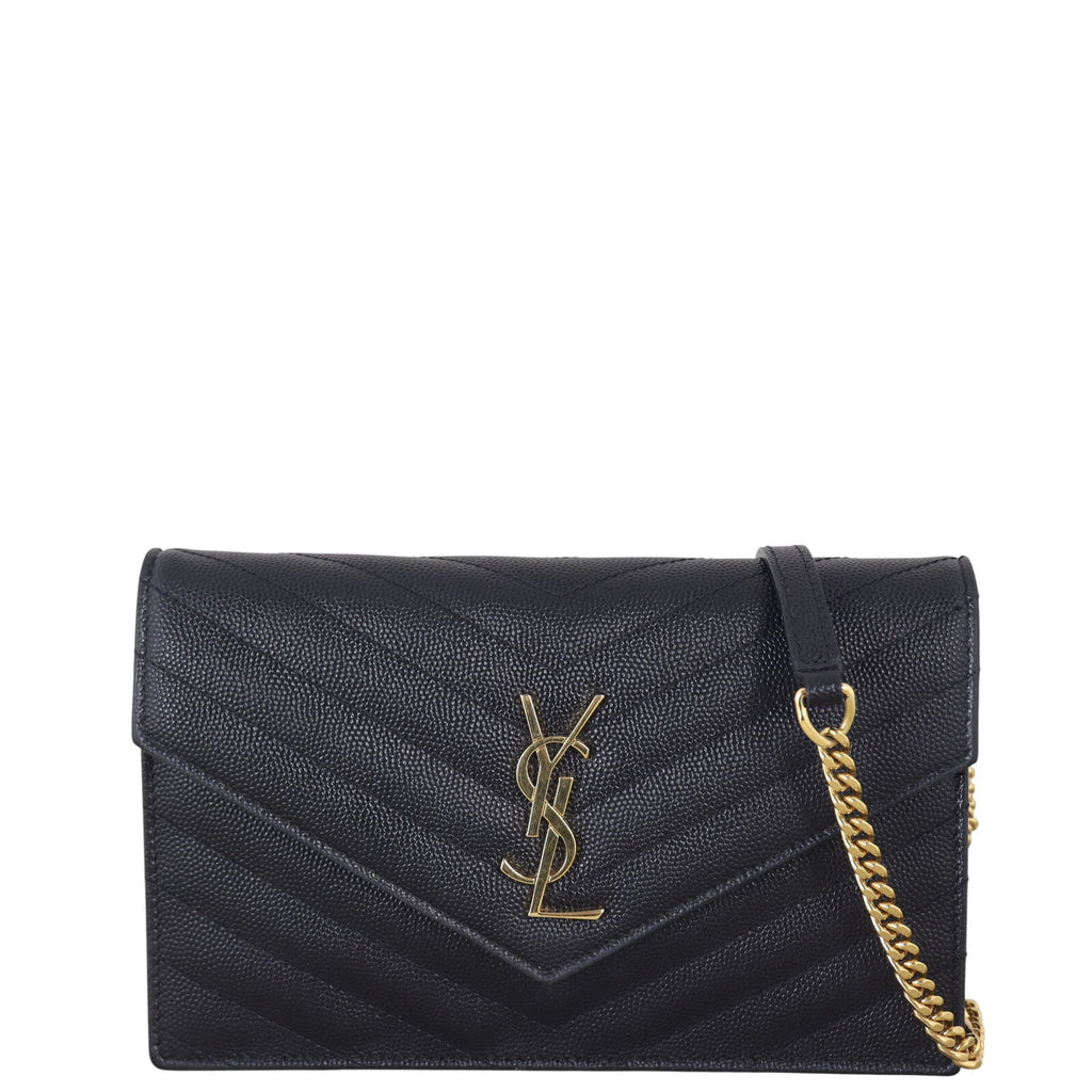 Saint Laurent Cassandre Envelope Chain Wallet