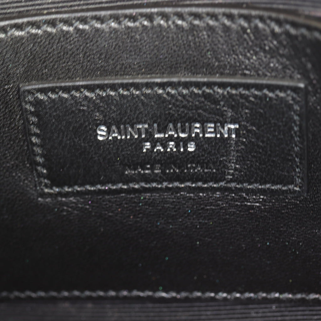 Saint Laurent Kate Tassel Chain Bag Small Croc-Embossed