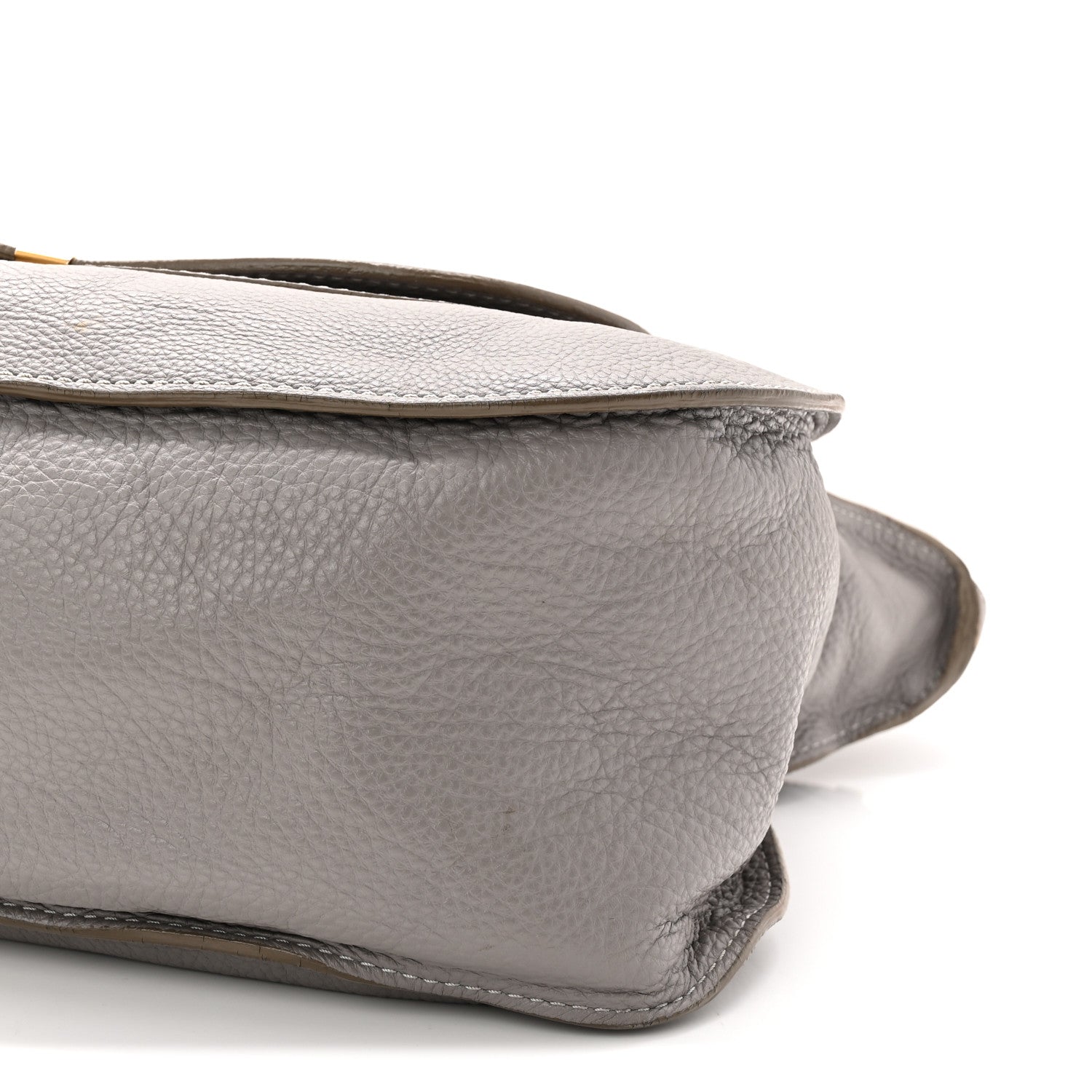 Calfskin Large Marcie Satchel Cashmere Grey