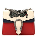 Calfskin Crystal Snake Embroidered Mini Dionysus Shoulder Bag Mystic White Hibiscus Red Blue Agata