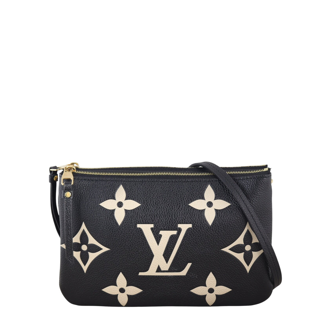 Louis Vuitton Double Zip Pochette Monogram Empreinte Giant Bicolour