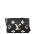Louis Vuitton Double Zip Pochette Monogram Empreinte Giant Bicolour