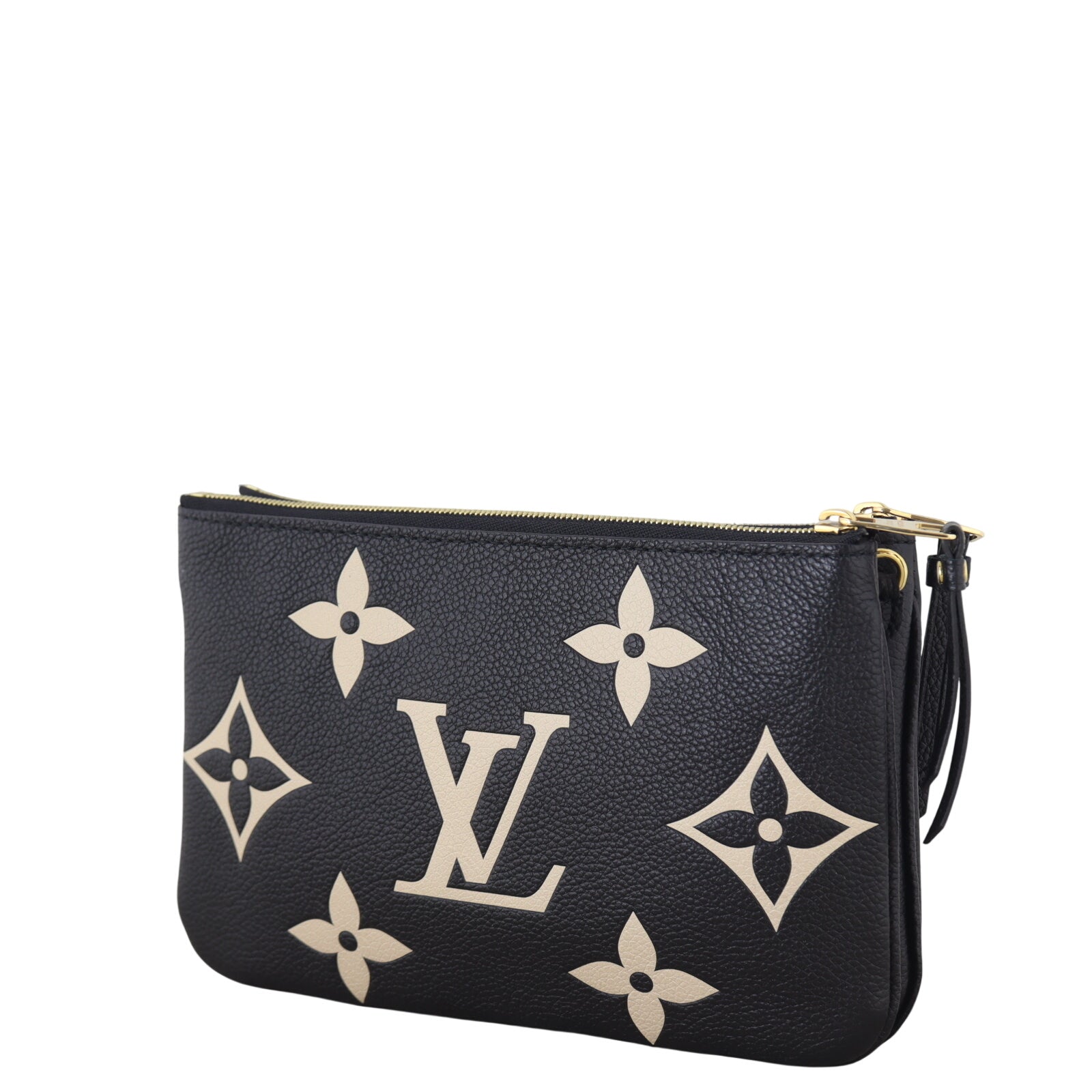 Louis Vuitton Double Zip Pochette Monogram Empreinte Giant Bicolour