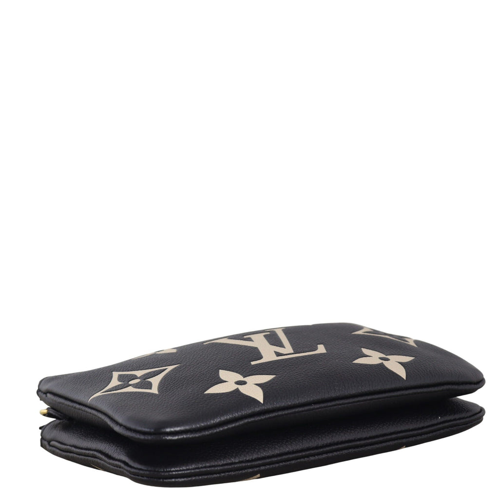 Louis Vuitton Double Zip Pochette Monogram Empreinte Giant Bicolour