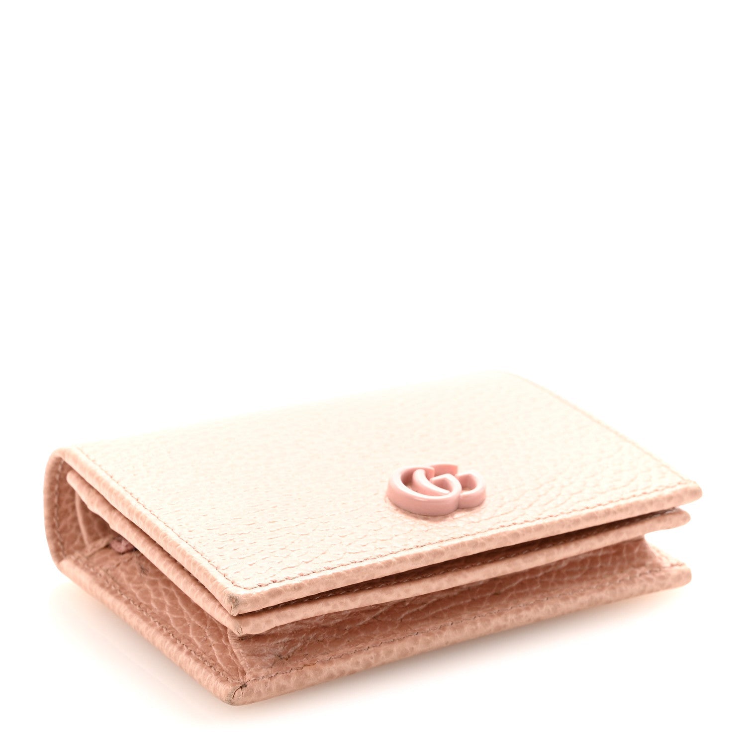 Dollar Calfskin Enamel Monochrome GG Marmont  Case Perfect Pink