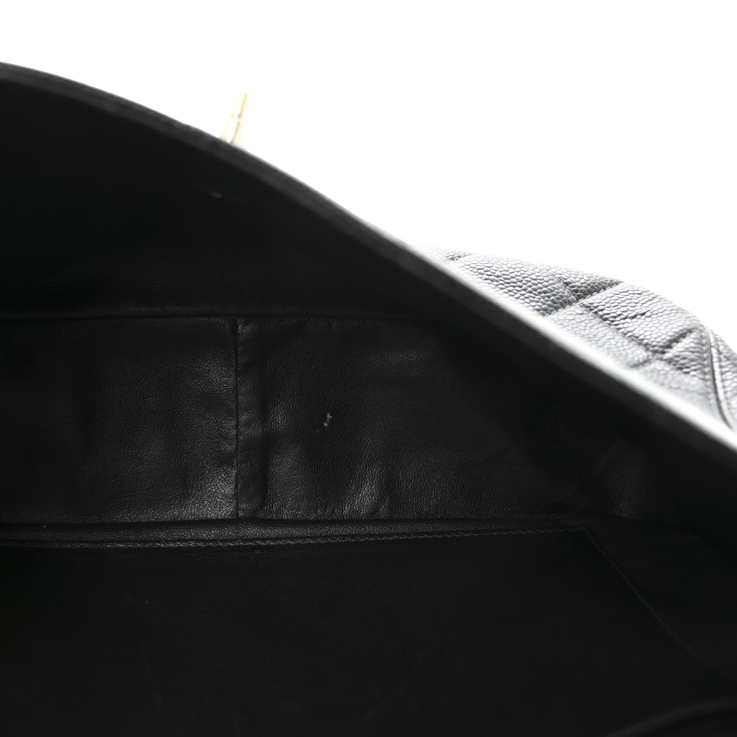 Caviar Quilted Jumbo Single Flap Black