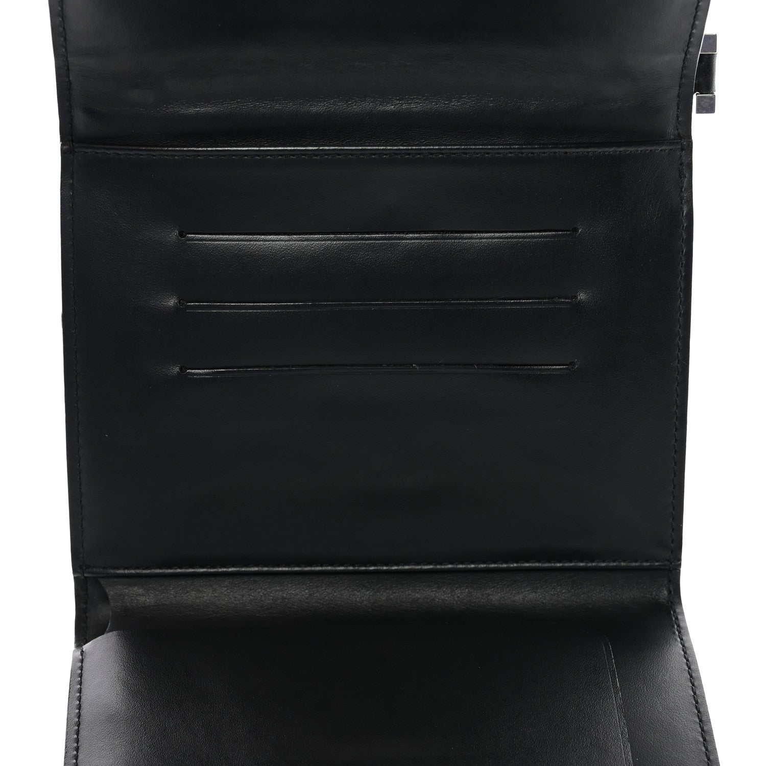 Vernis Glace Anouchka PM Wallet Black