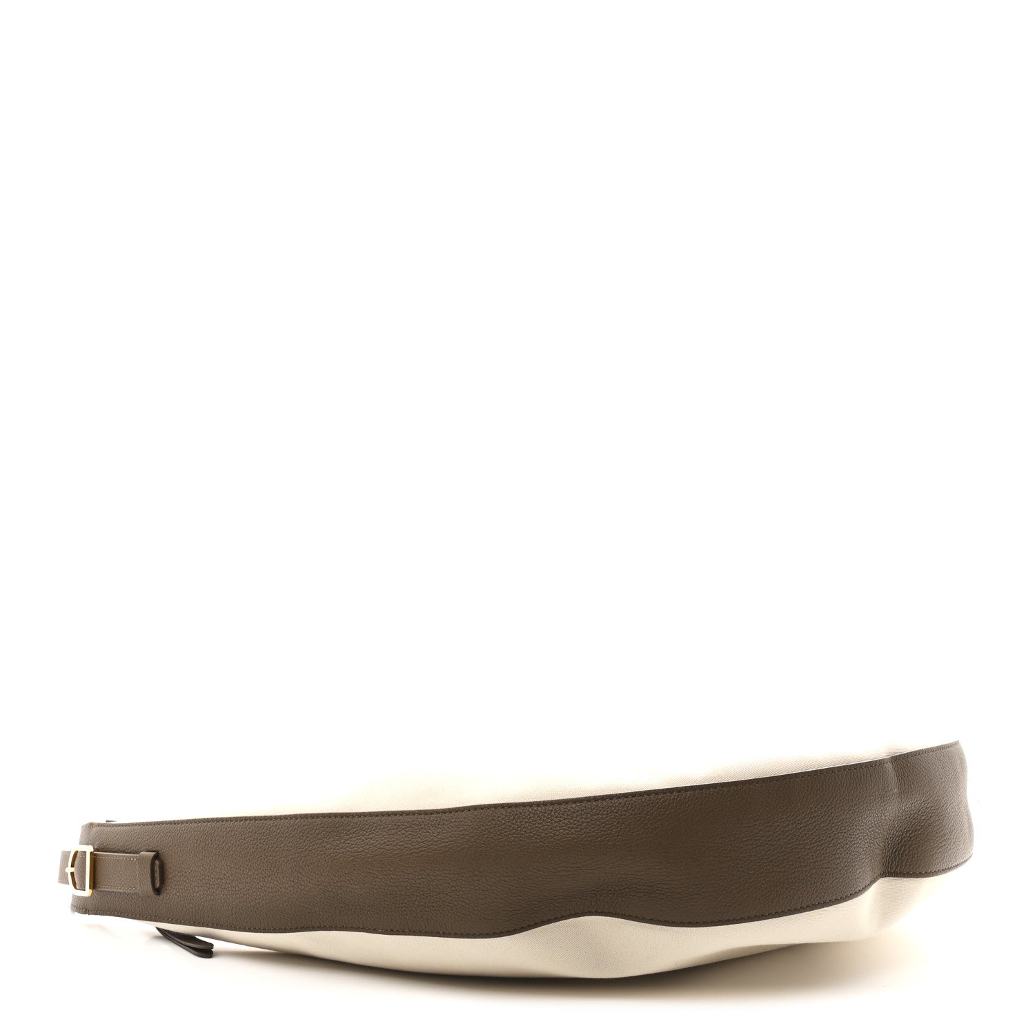 Canvas Calfskin August Hobo Cream