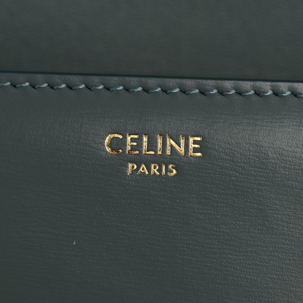 Shiny Calfskin Teen Triomphe Petrol