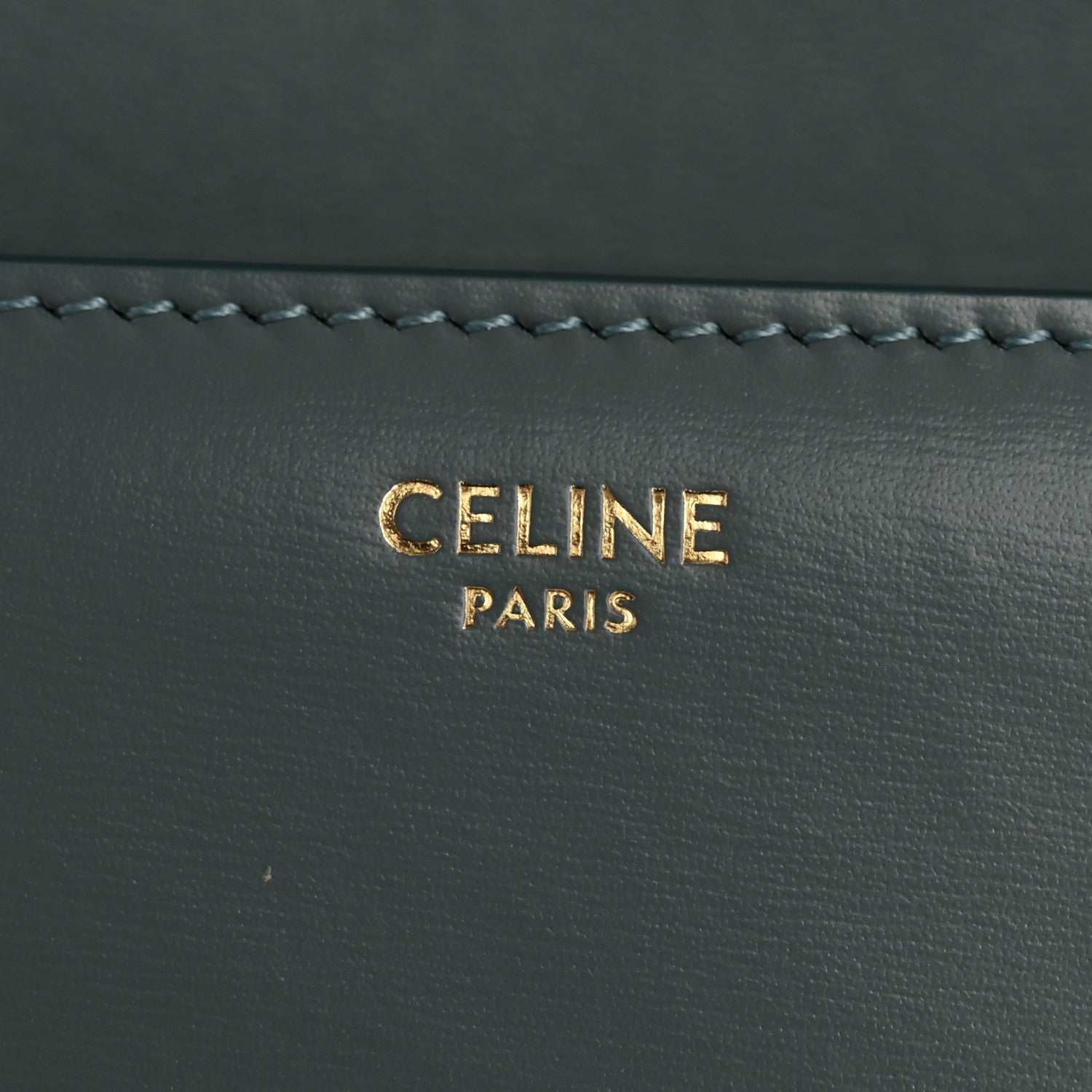Shiny Calfskin Teen Triomphe Petrol