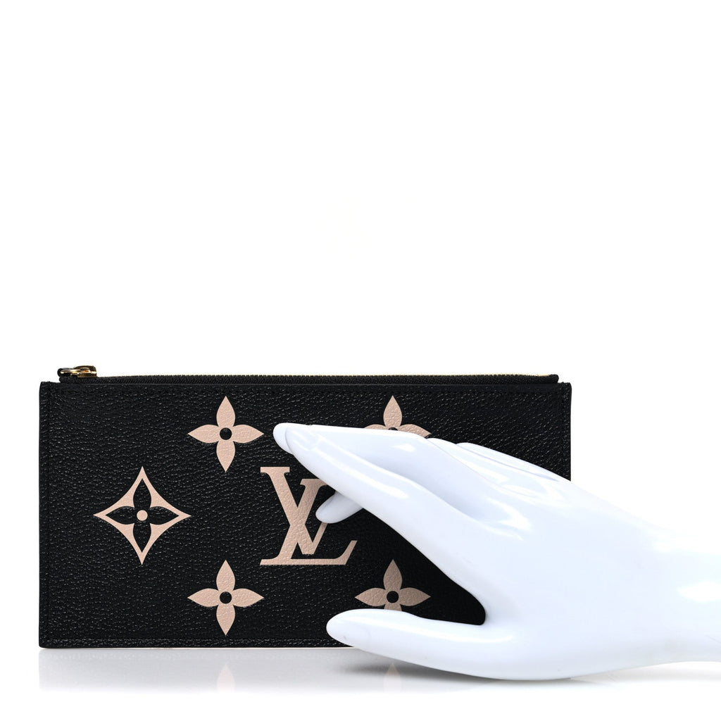 Empreinte Monogram Giant Crafty Pochette Felicie Zippered Insert Black