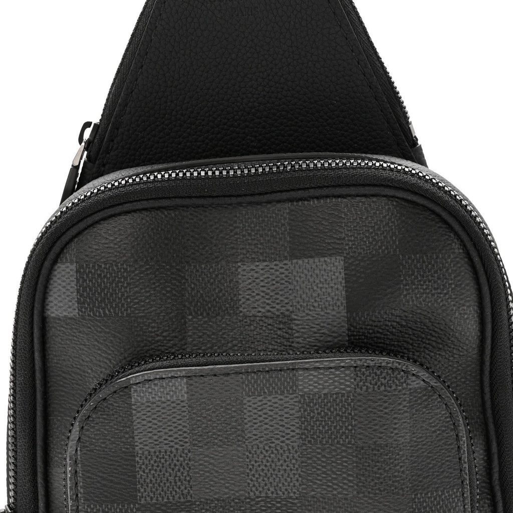 Damier Graphite Pixel Avenue Sling Backpack Gris