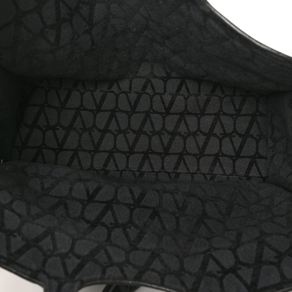 Toile Iconographe Goatskin Le Troisieme Shopping Bag Black