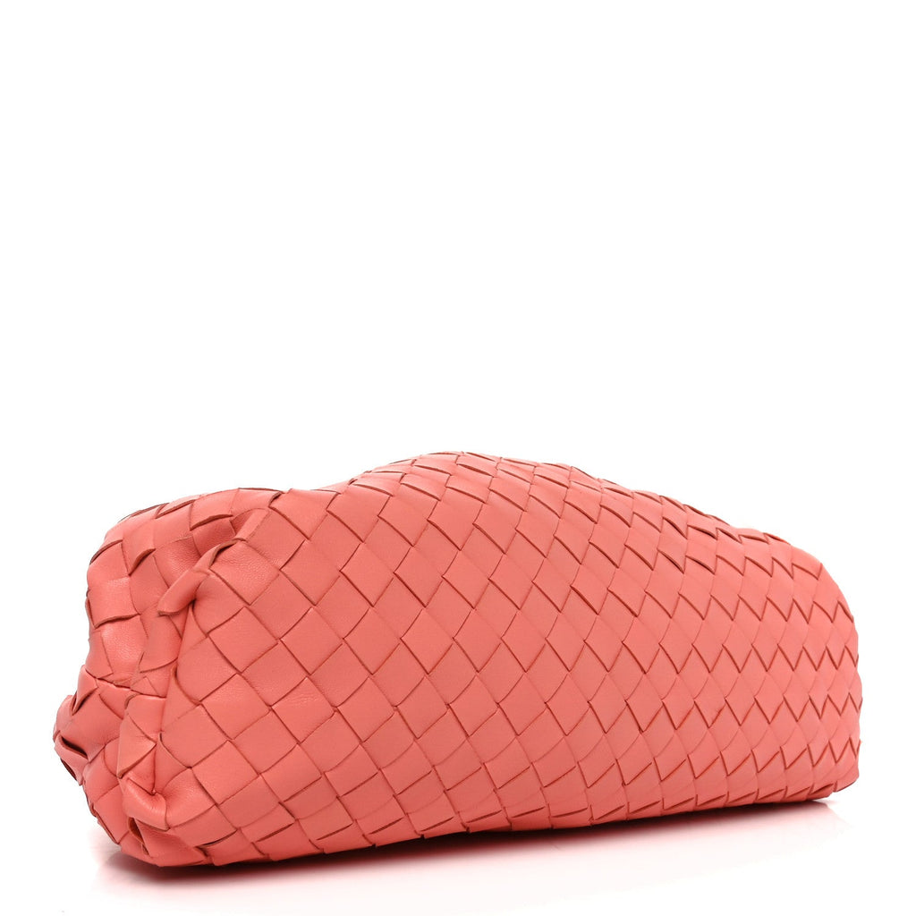 Nappa Maxi Intrecciato The Pouch Oversized Clutch Peach