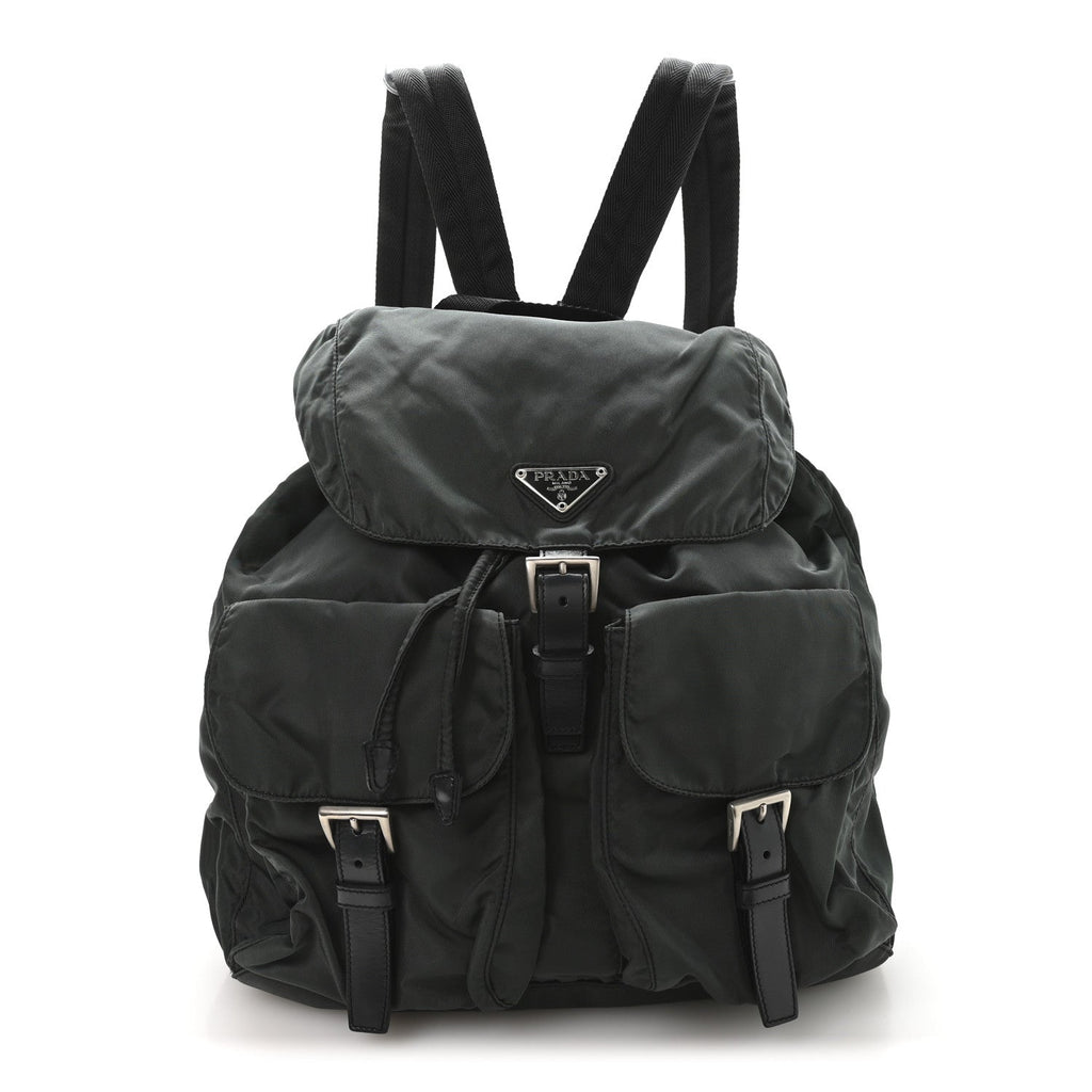 Nylon Vela Medium Backpack Green