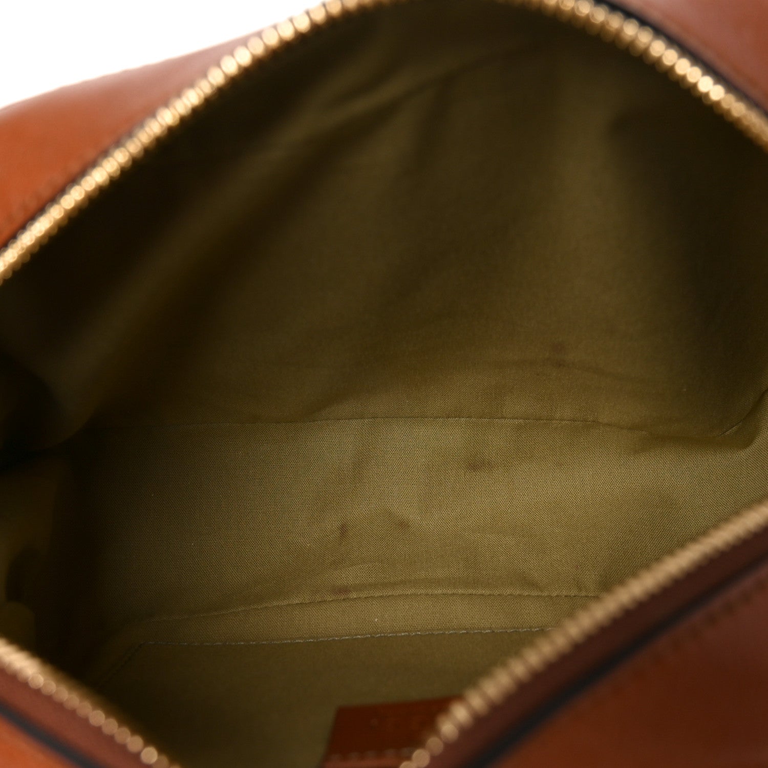 Vintage Canvas Web Shoulder Bag Sand Cuir