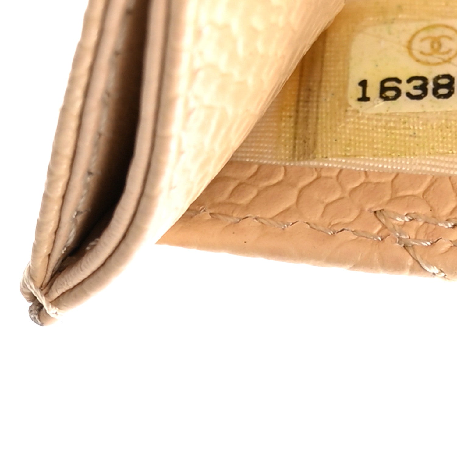Caviar Quilted  Holder Light Beige