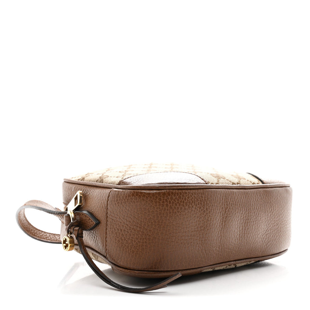 Monogram Mini Bree Messenger Bag Beige Tabacco