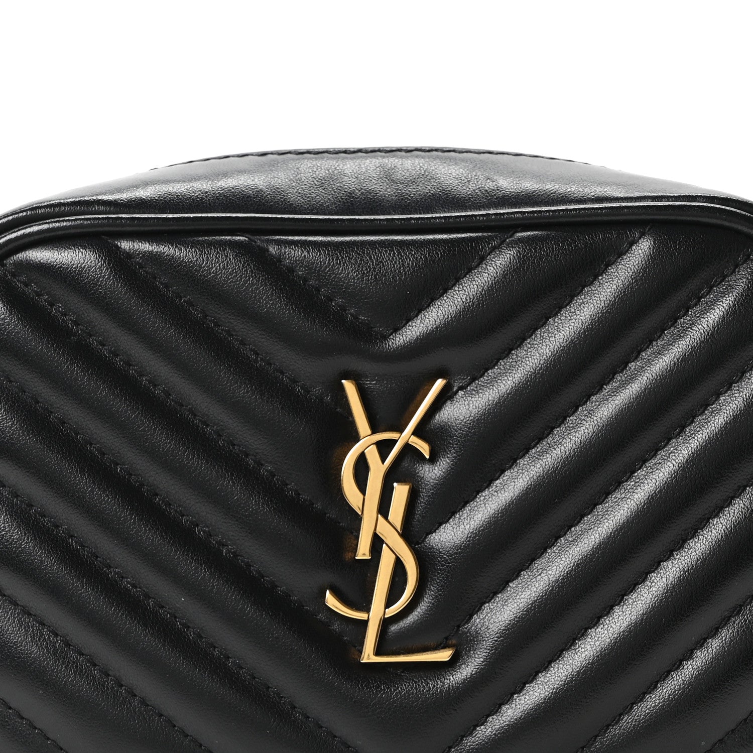 Calfskin Matelasse Monogram Lou Belt Bag Black