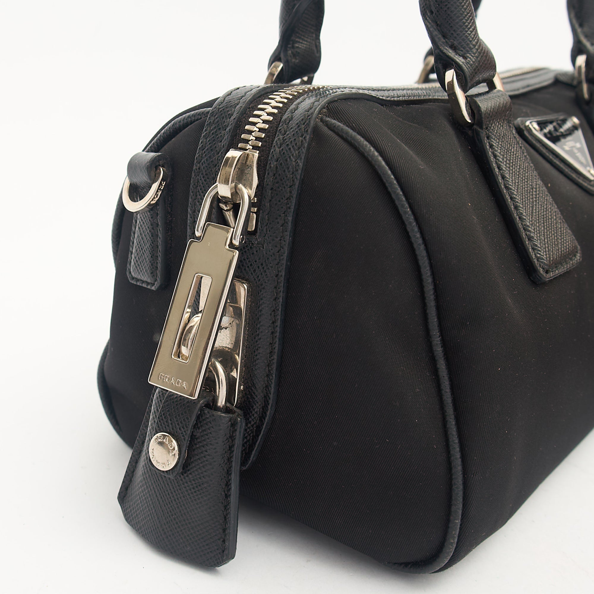 Prada Mini Bag Re-Nylon Crossbody in Black, Nylon