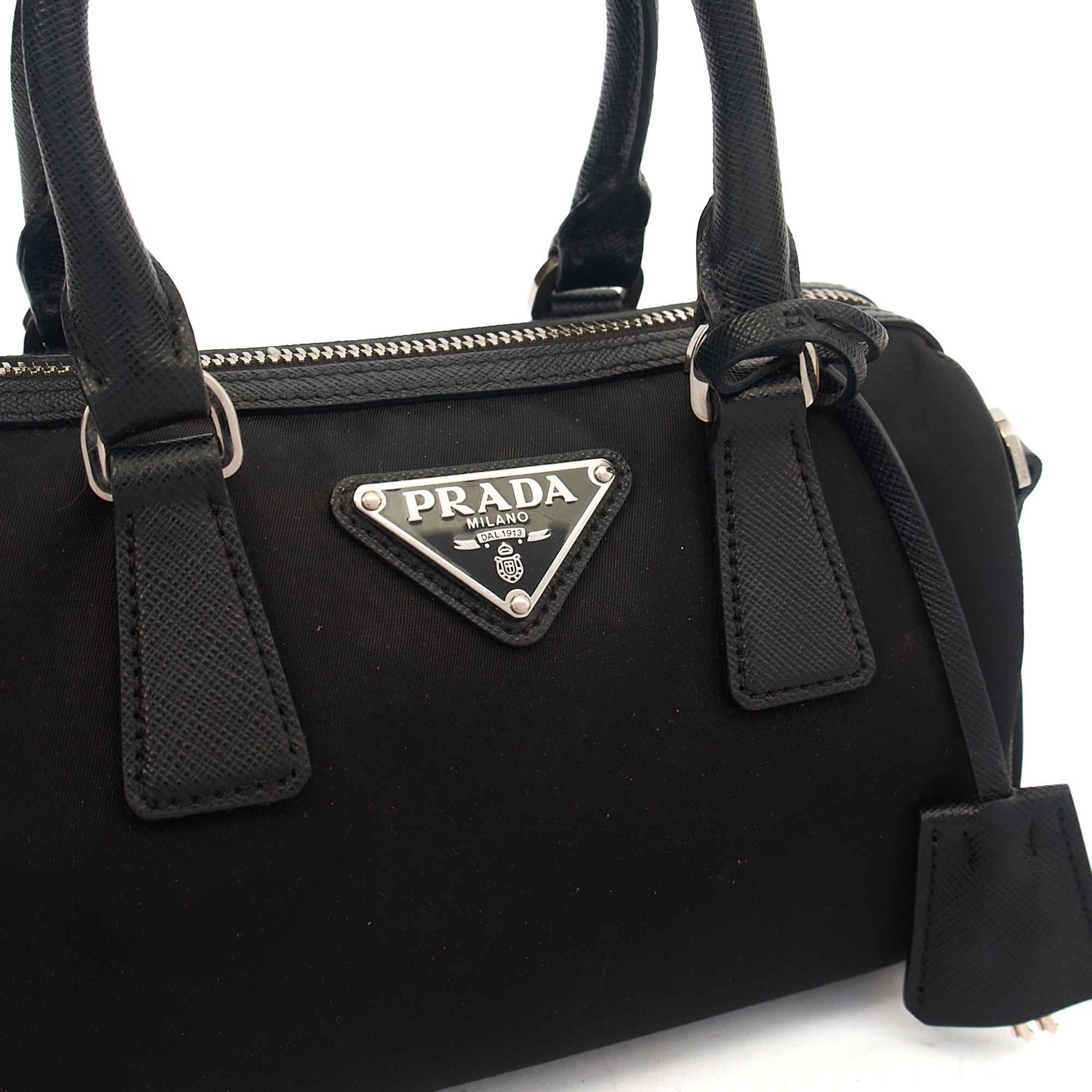 Prada Mini Bag Re-Nylon Crossbody in Black, Nylon