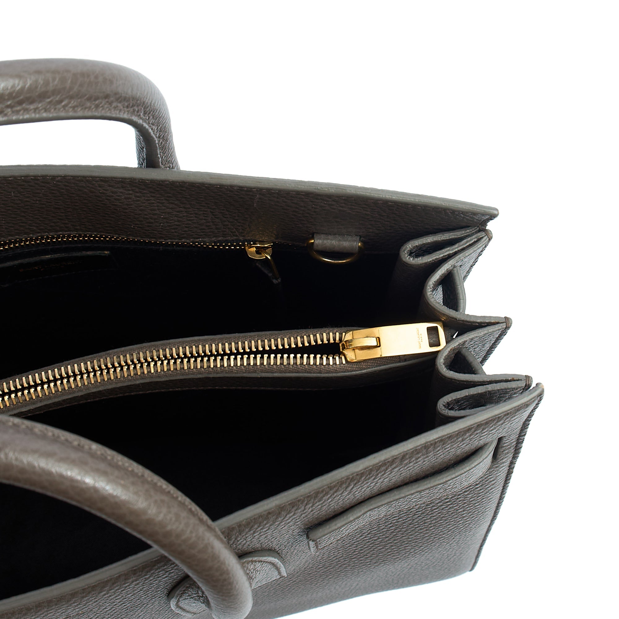 Saint Laurent Tote Sac de Jour in Taupe, Calfskin Leather
