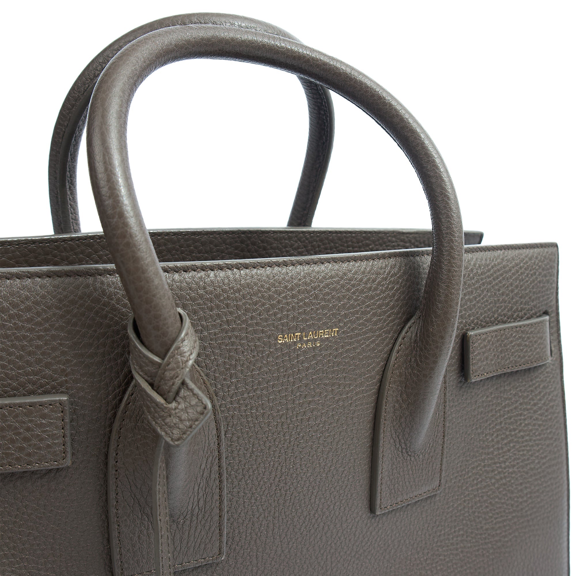 Saint Laurent Tote Sac de Jour in Taupe, Calfskin Leather