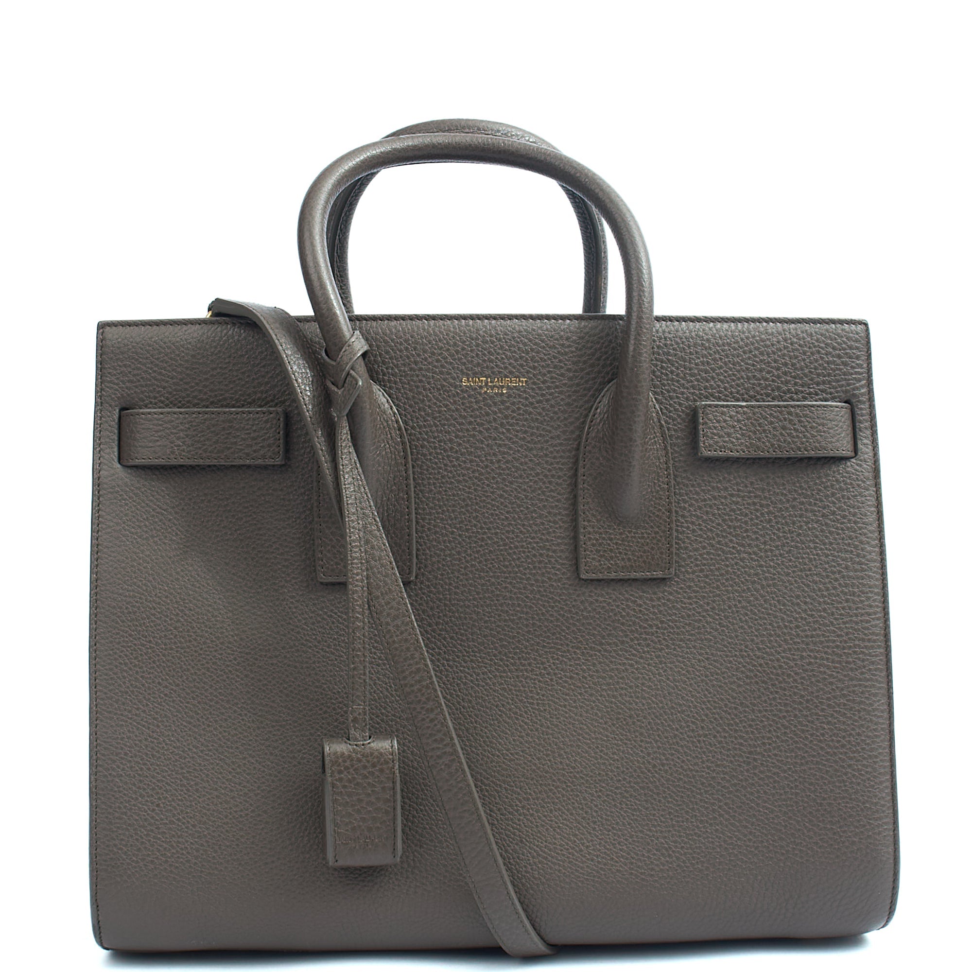 Saint Laurent Tote Sac de Jour in Taupe, Calfskin Leather