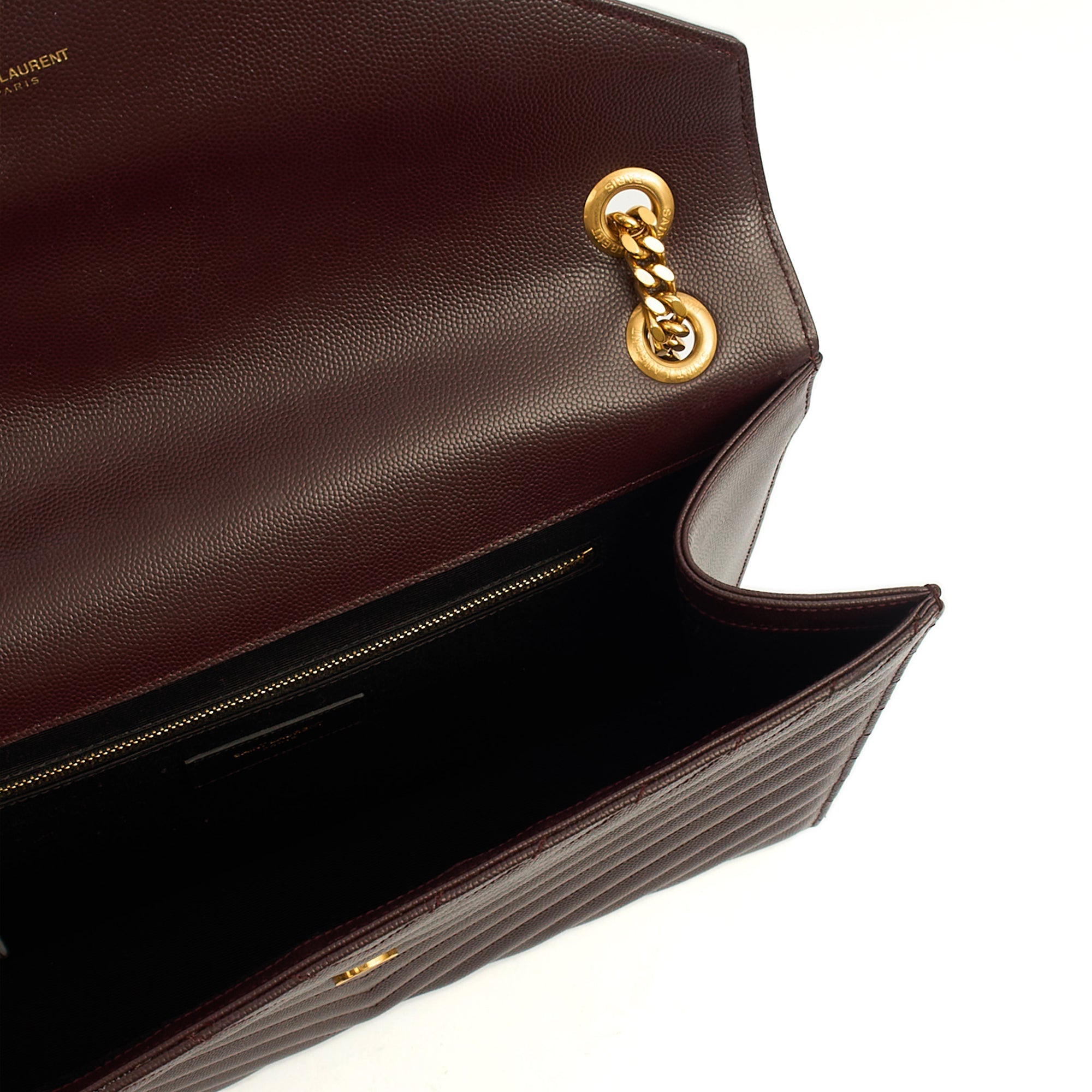 Saint Laurent Shoulder Bag Envelope - Large in Purple, Leather