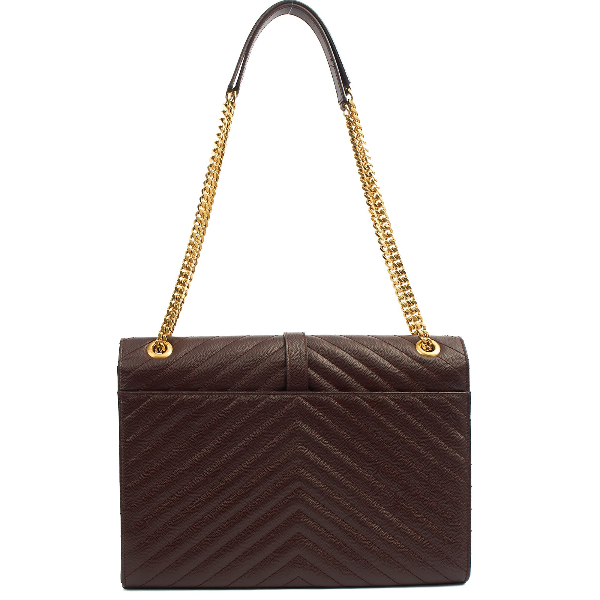 Saint Laurent Shoulder Bag Envelope - Large in Purple, Leather