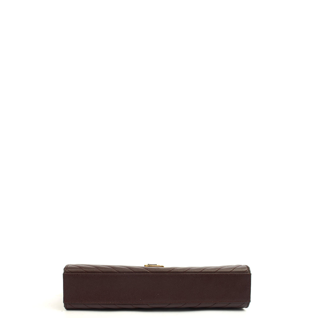 Saint Laurent Shoulder Bag Envelope - Large in Purple, Leather