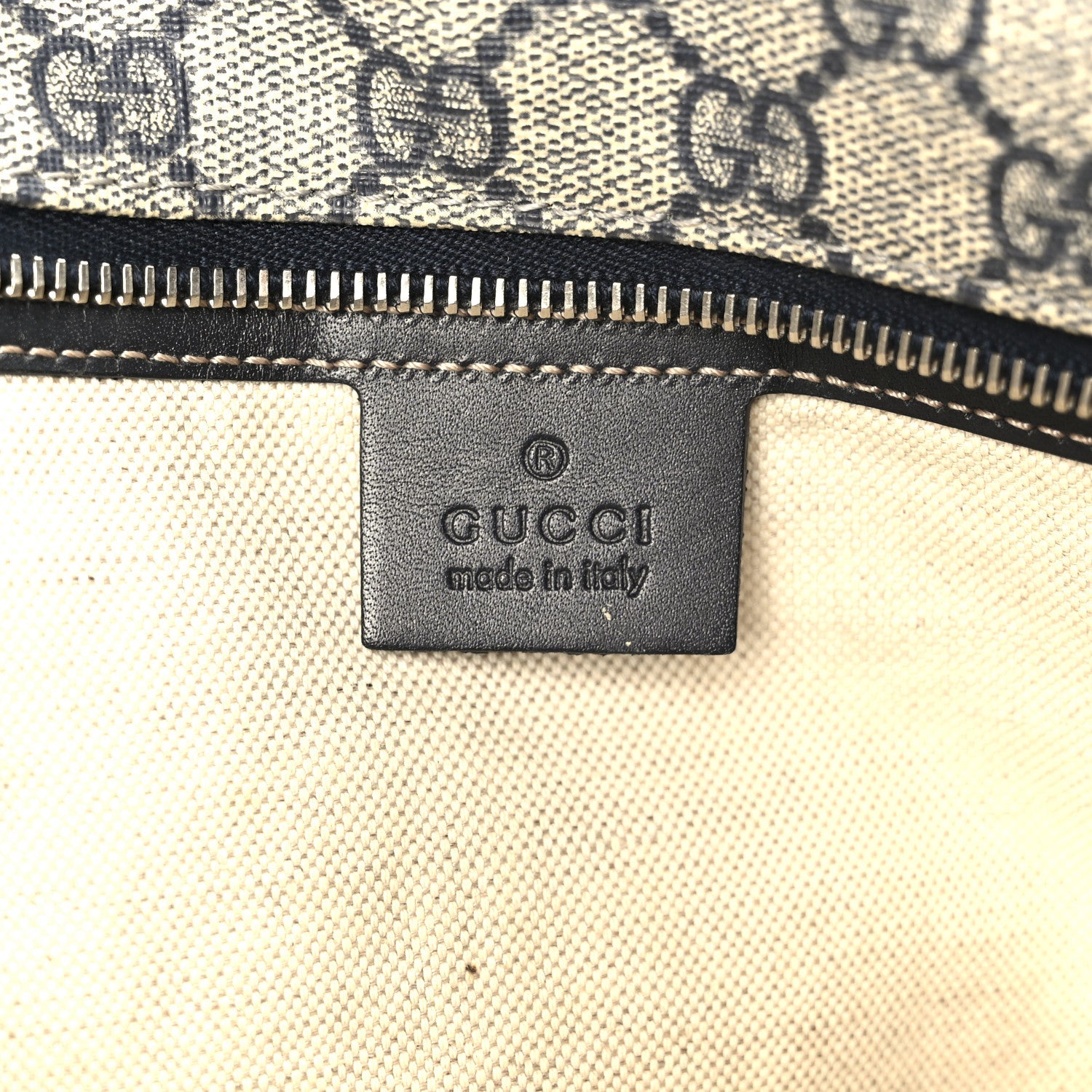 GG Supreme Monogram Small Joy Tote Navy
