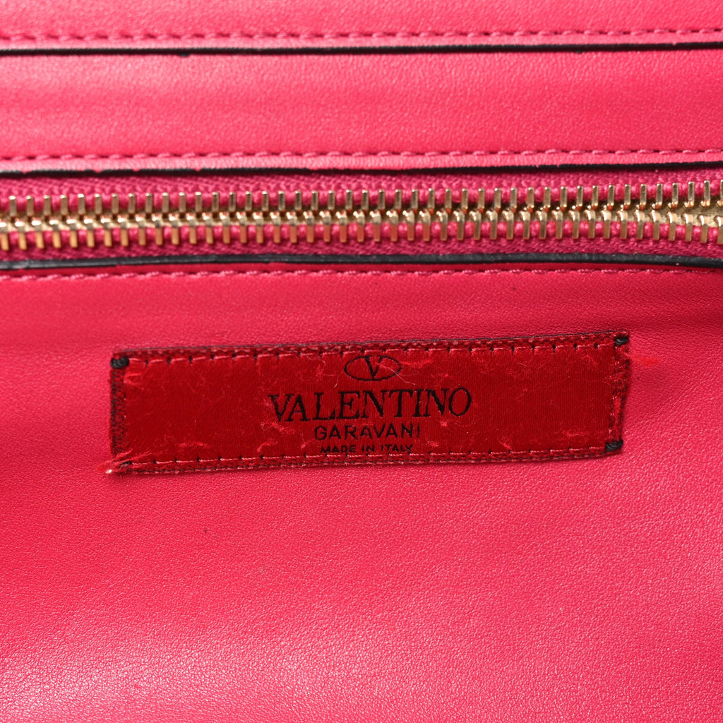 Vitello Small Rockstud Tote Cyclamin