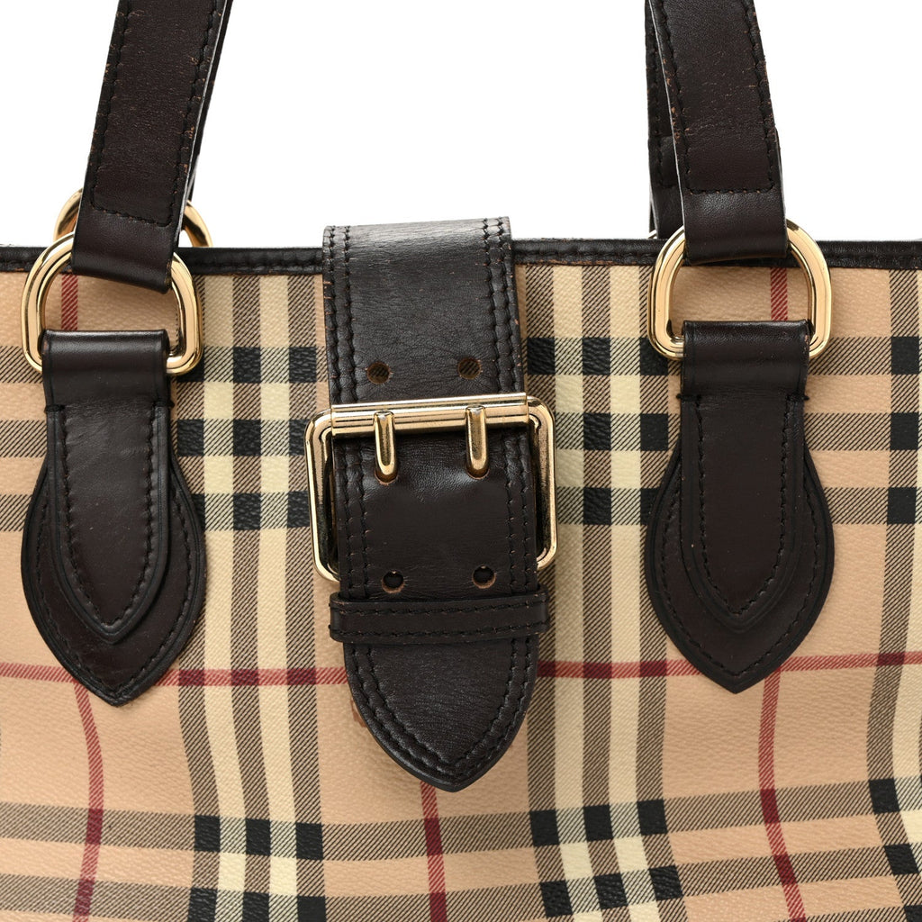 Haymarket Check Eden Tote Chocolate