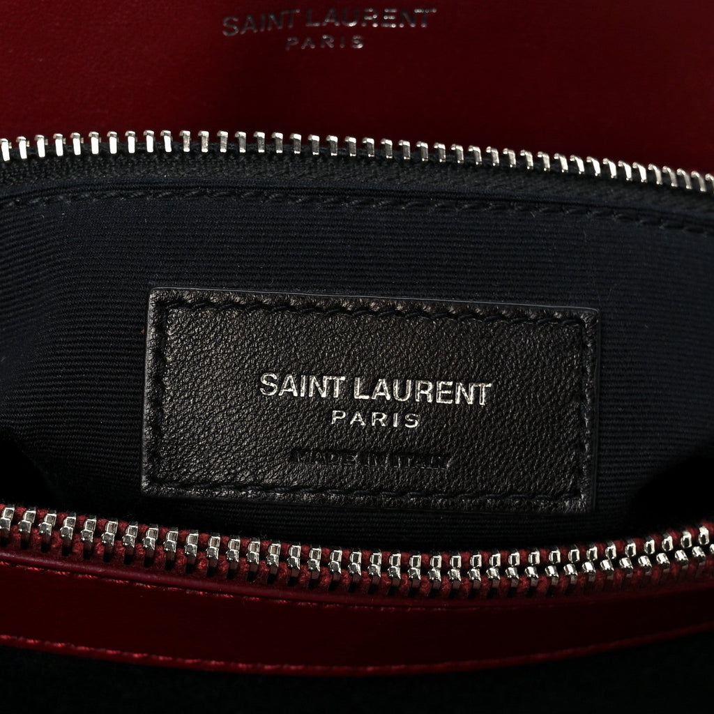 Calfskin Y Quilted Monogram Medium Loulou Chain Satchel Palissandre