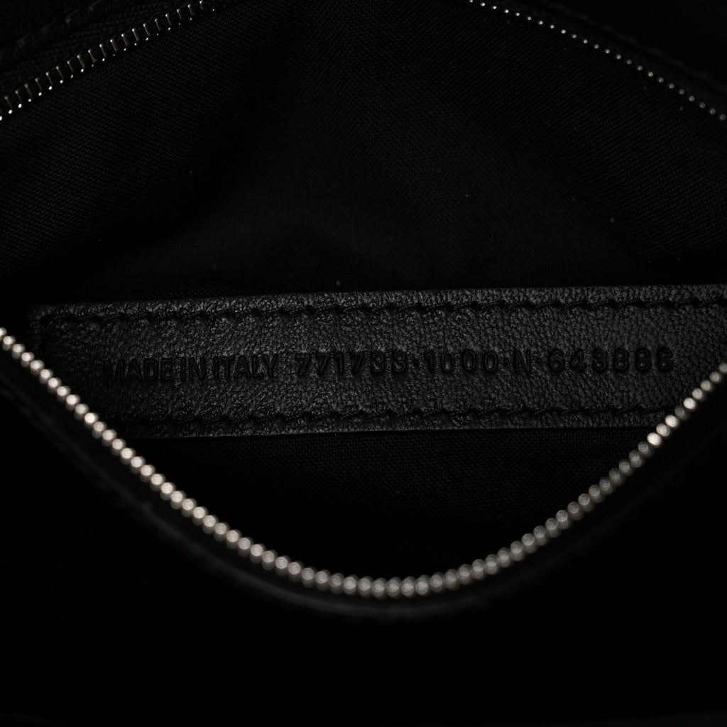 Calfskin Mary Kate Shoulder Bag Black