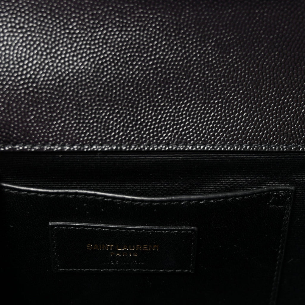 Grain De Poudre Medium Classic Monogram Kate Satchel Black