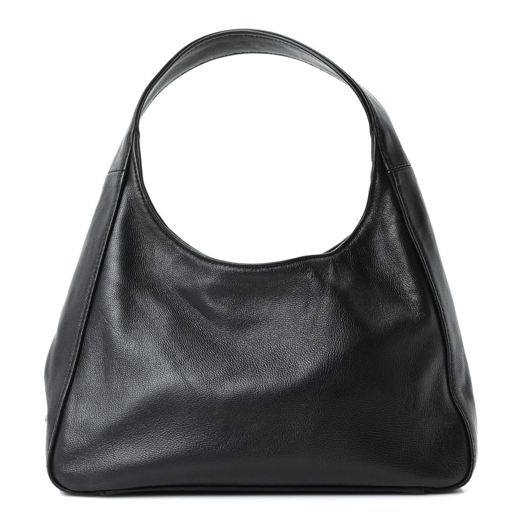 Nappa Mini Triangle Hobo Black