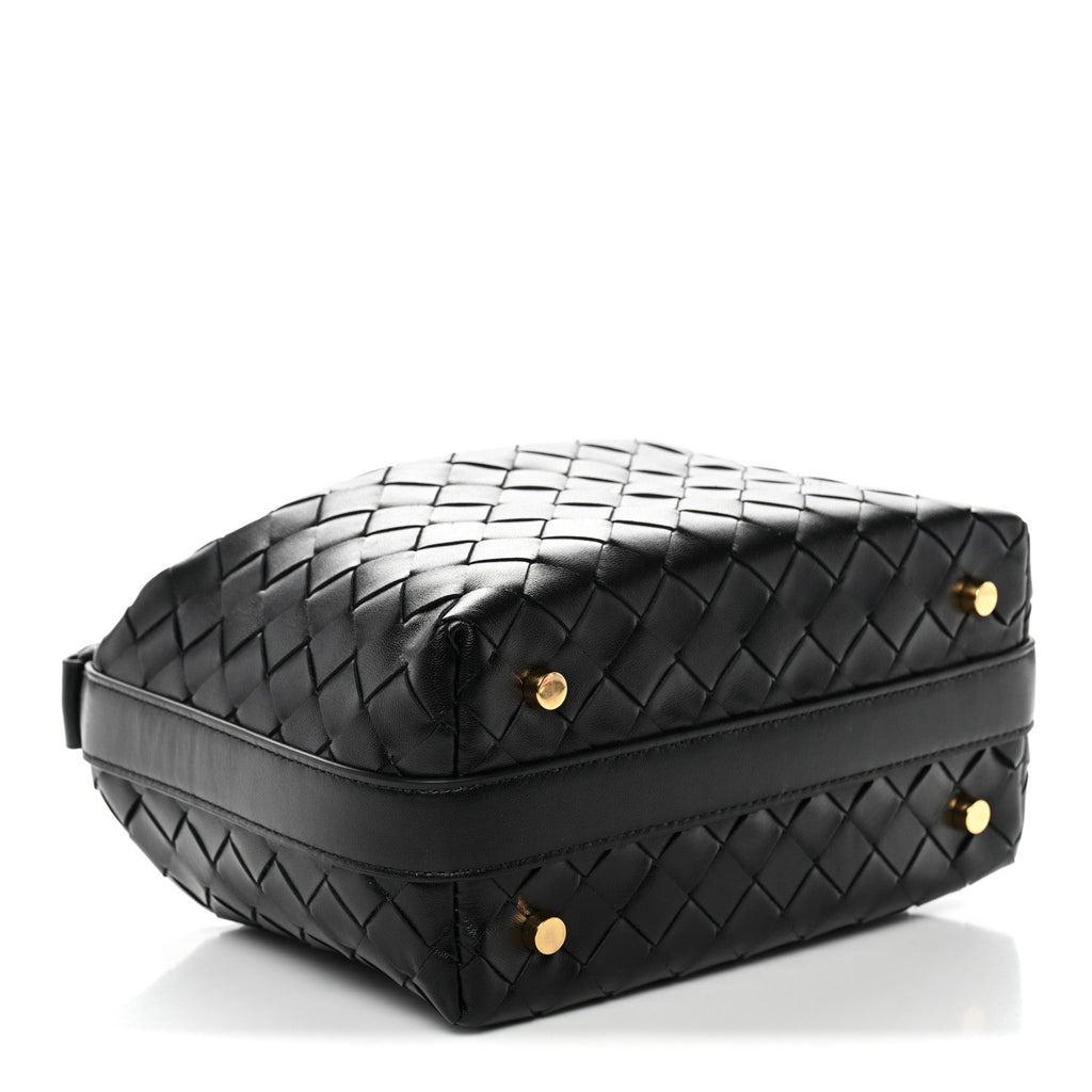 Calfskin Nappa Intrecciato Mini Wallace Black