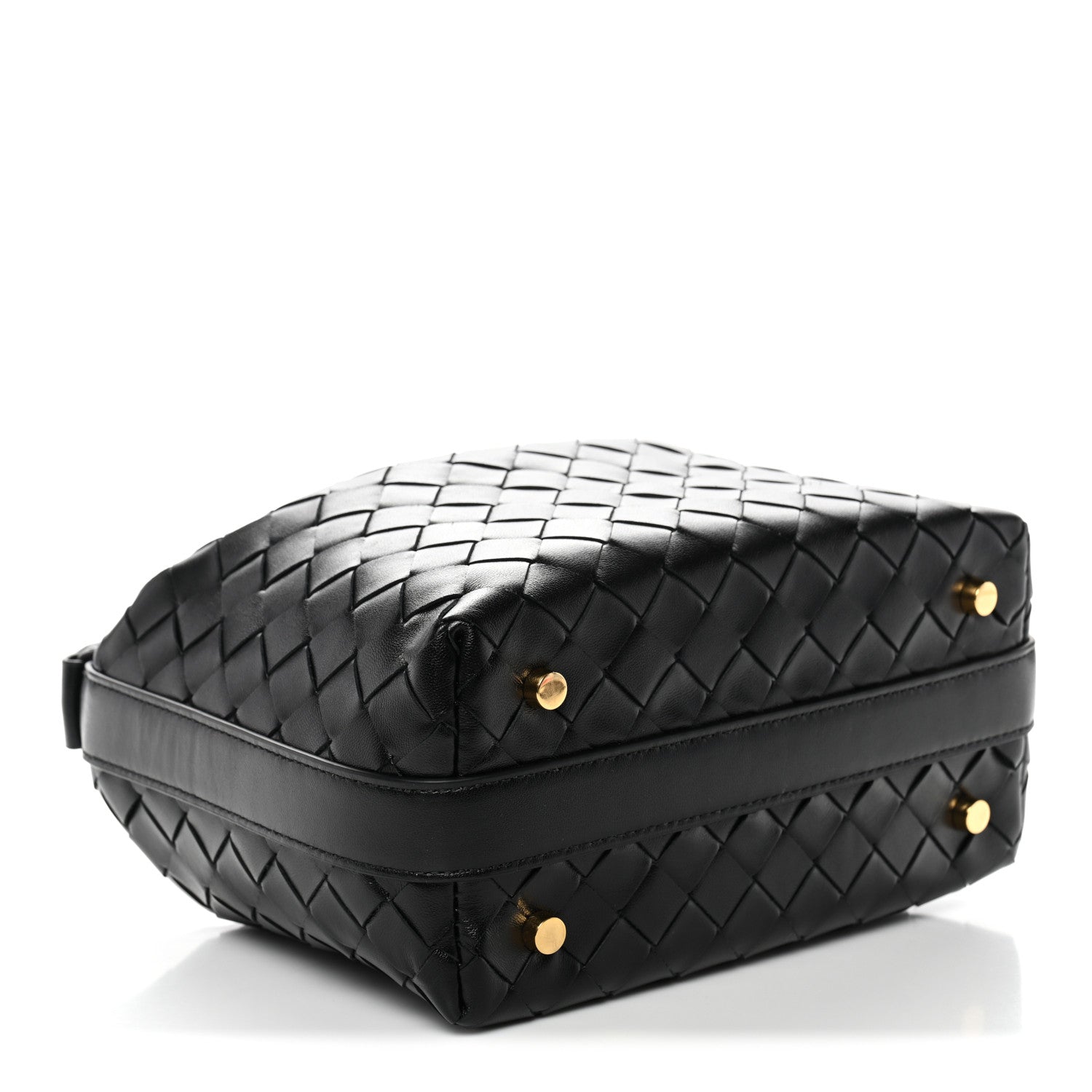 Calfskin Nappa Intrecciato Mini Wallace Black