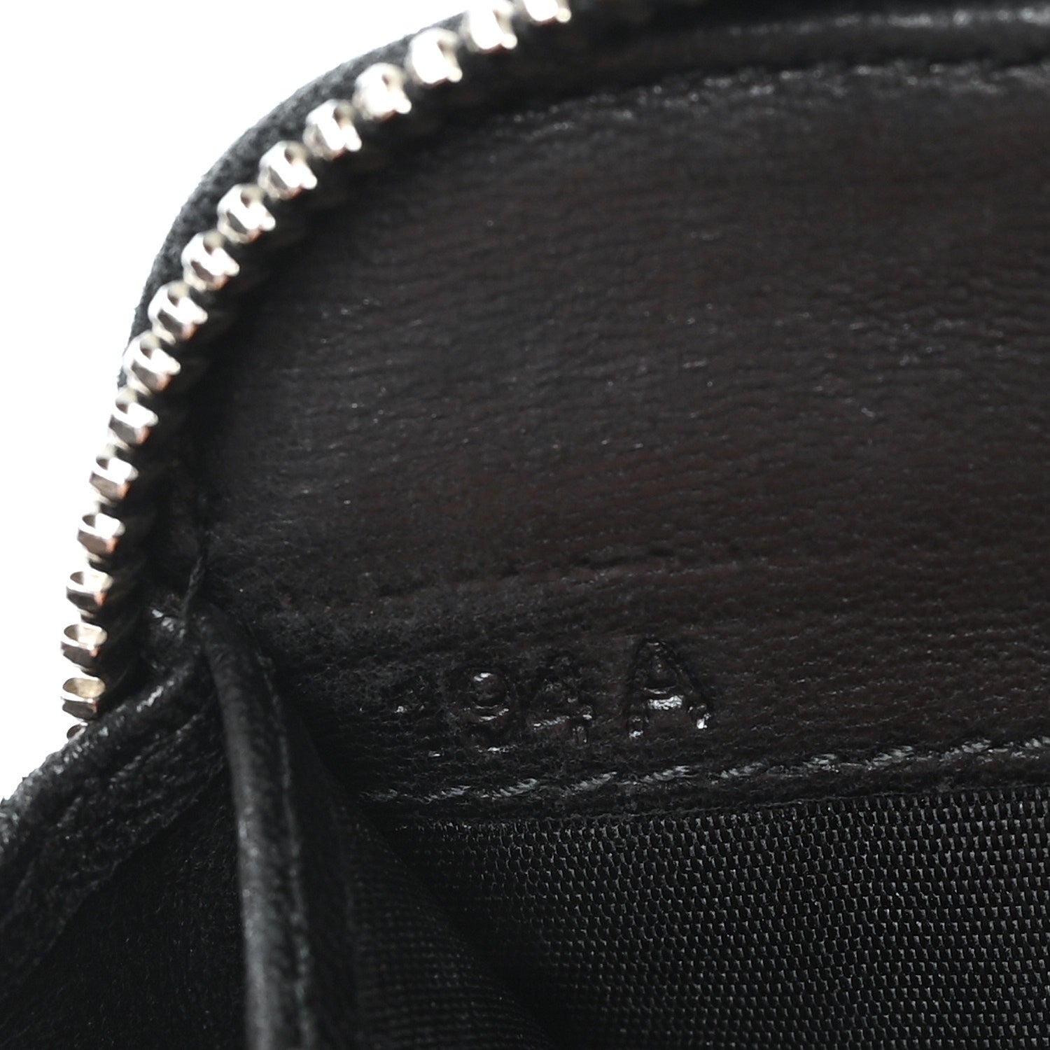 Nappa Metal Studded Zip Around Wallet Black